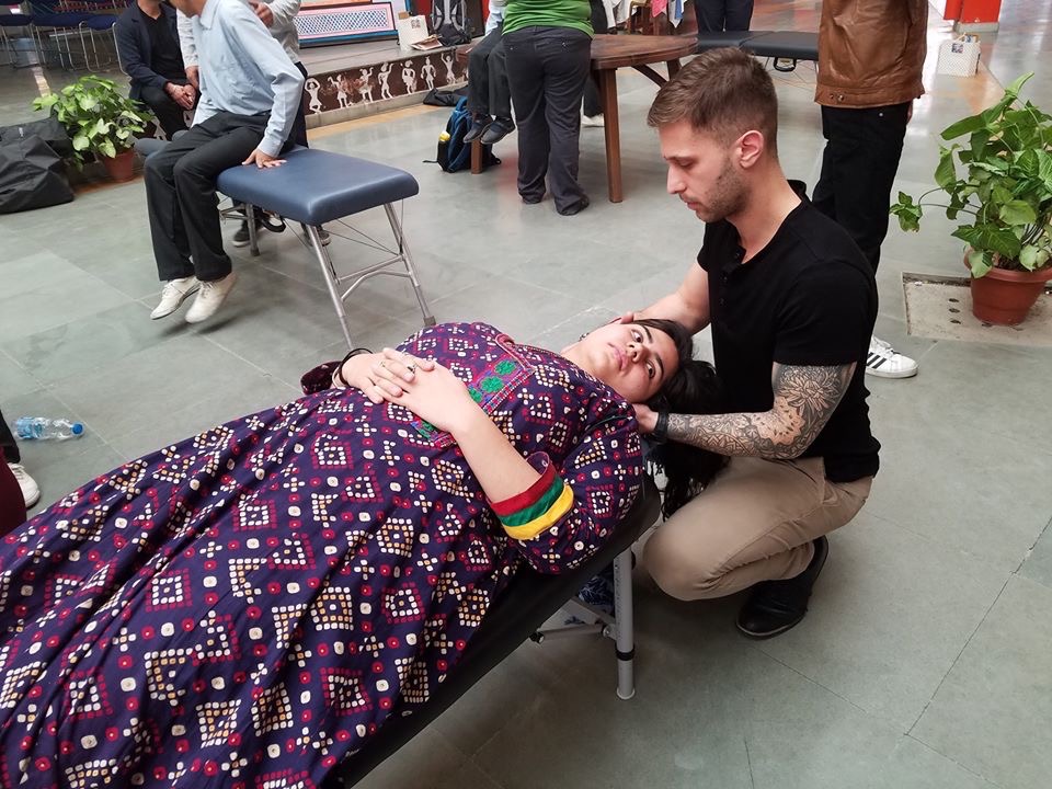 Dr. Josh adjusting in New Delhi, India, 2019